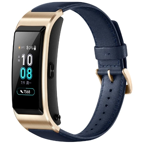 huawei TalkBand B5 Talk Band Bluetooth умный Браслет носимые спортивные Напульсники сенсорный AMOLED экран вызов наушники группа - Цвет: blue