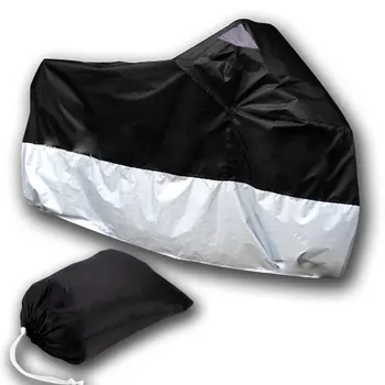 

AUTO TARP COVER MOTO Motorcycle Cover scooter bike ATV 245cm Size XL black silver protection