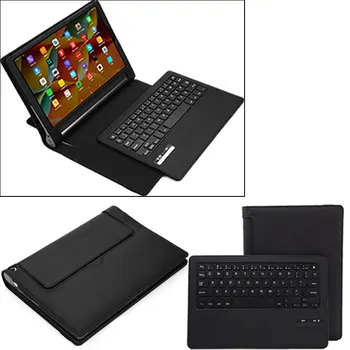 

New Portable Tablet Case Business Bluetooth Keyboard with PU Leather Case Cover For Lenovo Yoga Tab 3 Pro 10.1 EM88