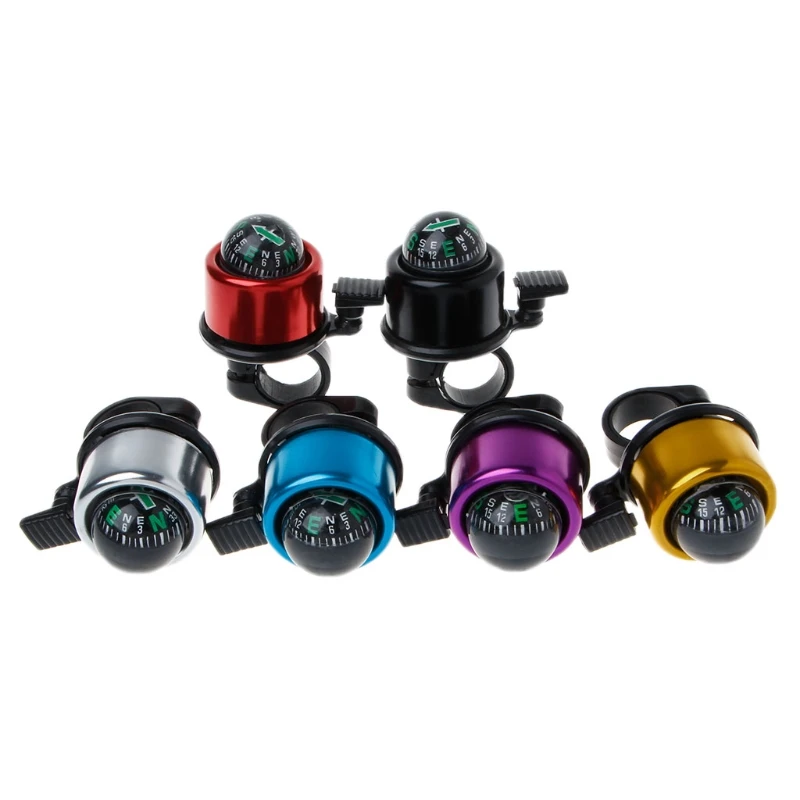 Compass Bicycle Ring Bell Aluminum Alloy Loud Clear Sound Handlebar Bike Ring DNG_3in Bicycle
