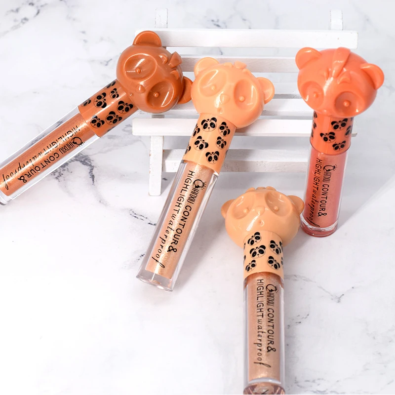 

Panda Contour Highlight Waterproof The Gentle Perfect Beauty Foundation Soft Matte Long Wear Oil Control Concealer Liquid Makeup