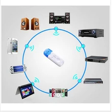 Мини стерео Handsfree беспроводной bluetooth-приемник Автомобильный USB музыкальный аудио приемник адаптер с микрофоном для наушников Dongle динамик
