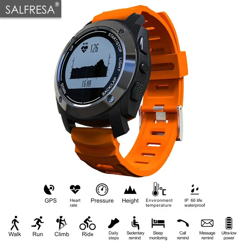 

SALFRESA Smart Watch S928 Support G-sensor GPS Notification Sport Mode Wristwatch Smart phone for Android ios