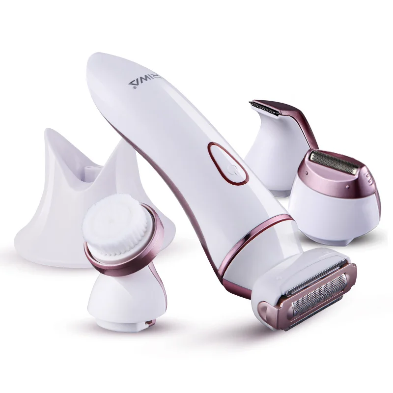 4 in 1 lady shaver razor for women Hair removal trimmer bikini/body/face/underarm Washable Rechargeable Electric Epilator