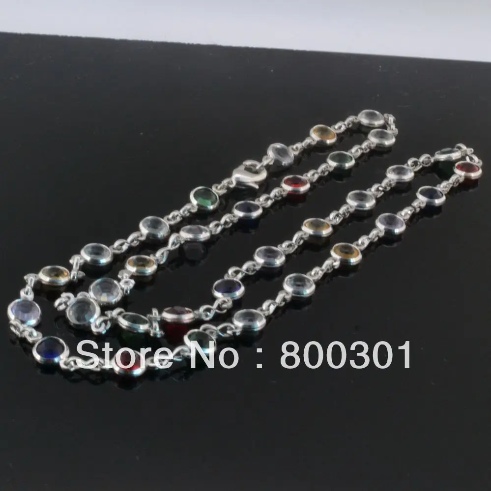 

90173 colorful stones fashion necklace for women