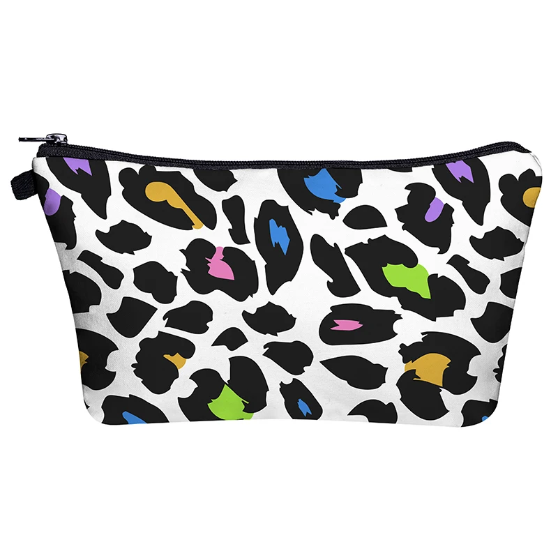 

New European and American Style Cosmetic Bag 3D Digital Print Makeup Pouch Women's Travel Necessaire Cosmetic Storage Wash Bag