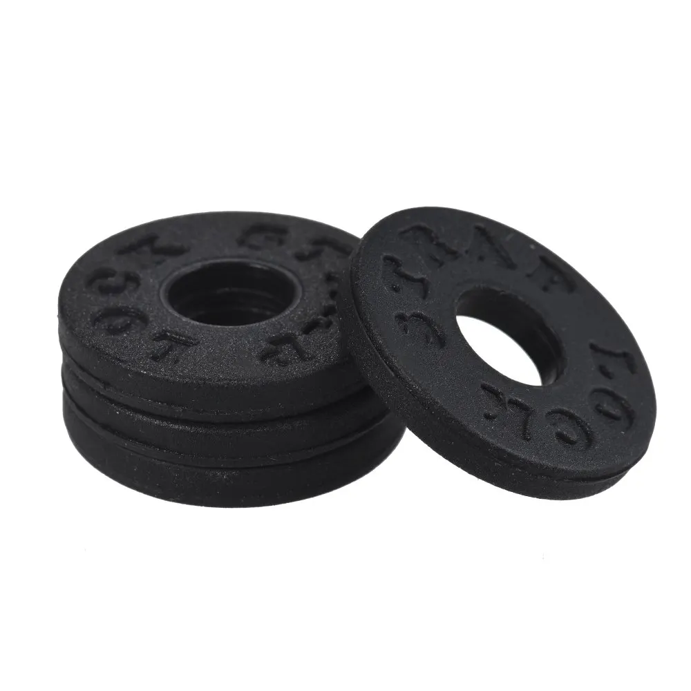 

4pcs Bass Guitar Strap Locks Blocks Rubber Material Guitar Parts Accessories