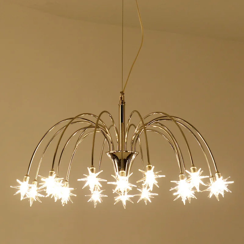 Modern Led Meteor Shower Star Pendant Light Restaurant Bar Coffee Shop Hanging Lamps Kitchen Dining kitchen chandelier | Лампы и