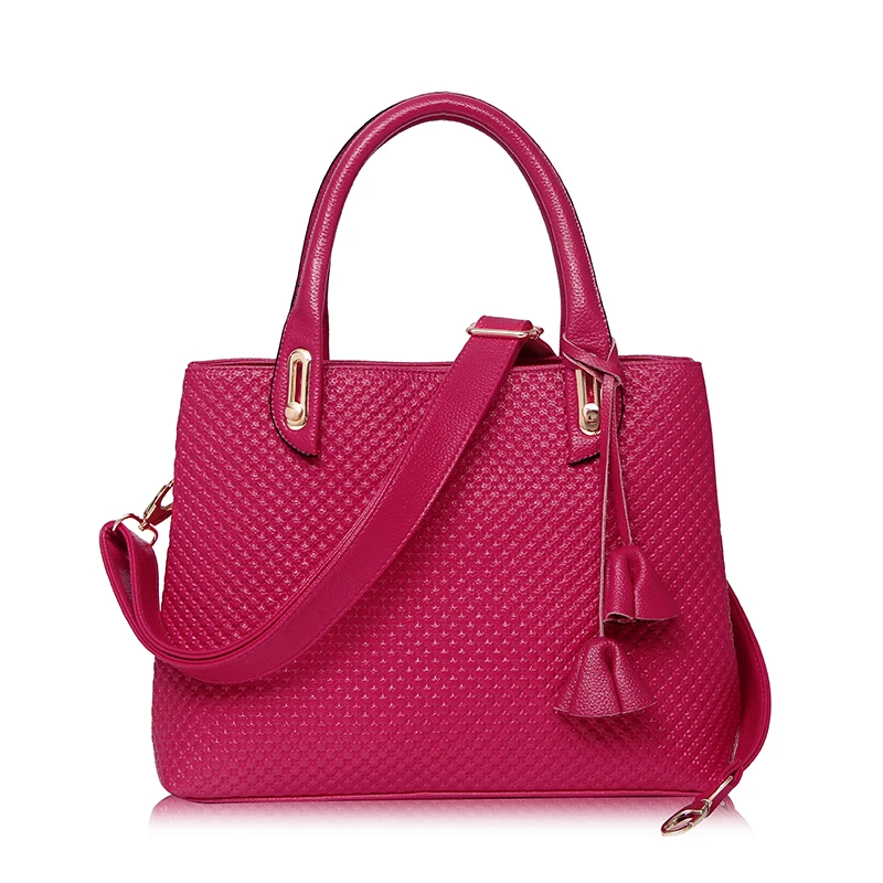 2017 Women Messenger Bag Vintage Pu Leather Bag Ladies Women Leather Handbags High Quality Shoulder Bag ST9226 Hot Pink