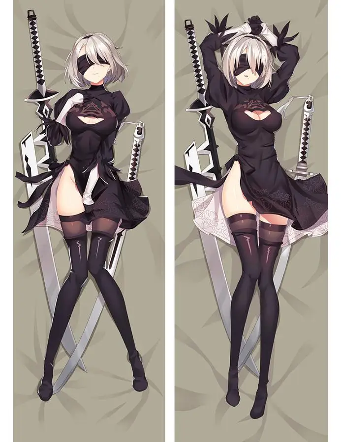 Новая Горячая игра Dakimakura NieR: Automata jorha 2B обнимающий тело наволочка чехол постельные принадлежности - Цвет: A