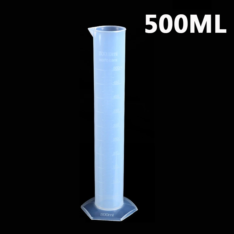 500ml Plastic Measuring Cylinder Graduated Cylinders Container Tube for