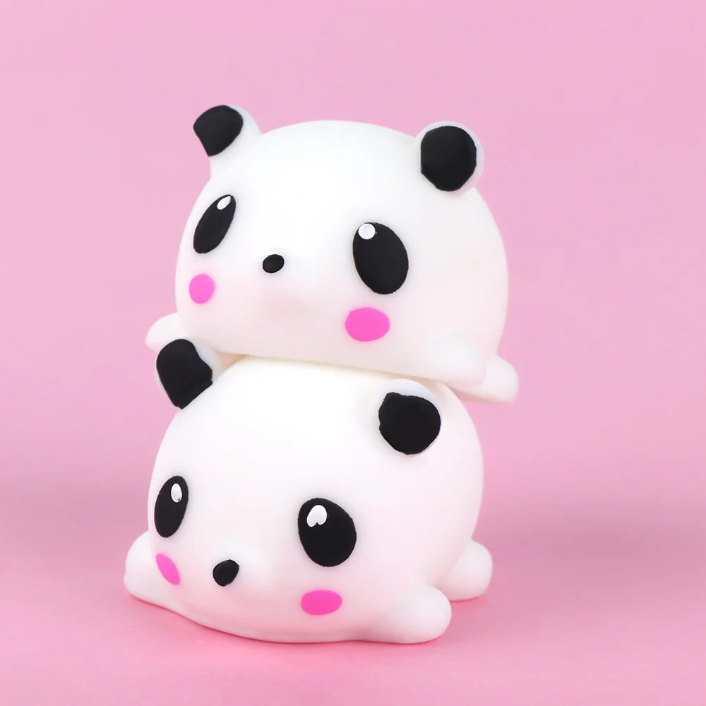 

1pc Mini Novelty Gift Panda Shape Squeeze Toy Stress Relieve Cartoon Lovely Cute Panda Squeeze Toy