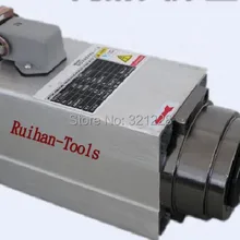 1 шт 1. 5 кВт квадратный керамический шар высокоскоростной термостабильность P4 4 подшипники 6.8A 220 В с воздушным охлаждением CNC мотор шпинделя