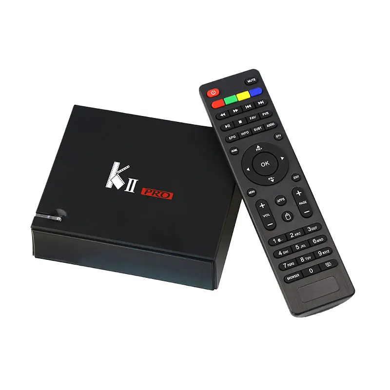 MECOOL KII Pro DVB T2 DVB S2 четырехъядерный процессор Amlogic S905D 2 ГБ+ 16 ГБ Android tv Box DVB T2 S2 BT4.0 2,4G/5G Wifi 4K приставка K2 PRO