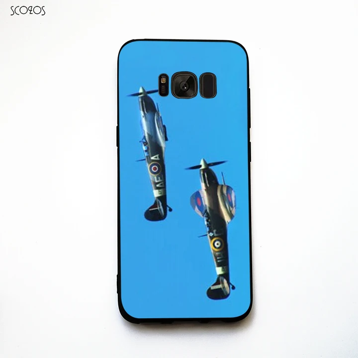 SCOZOS Spitfire WWII RAF War Plane Aeroplane Phone case For Samsung Galaxy S6 S7 Edge S8 Plus J3 J5 J7 2016 A3 A5 A7 #pb804 |