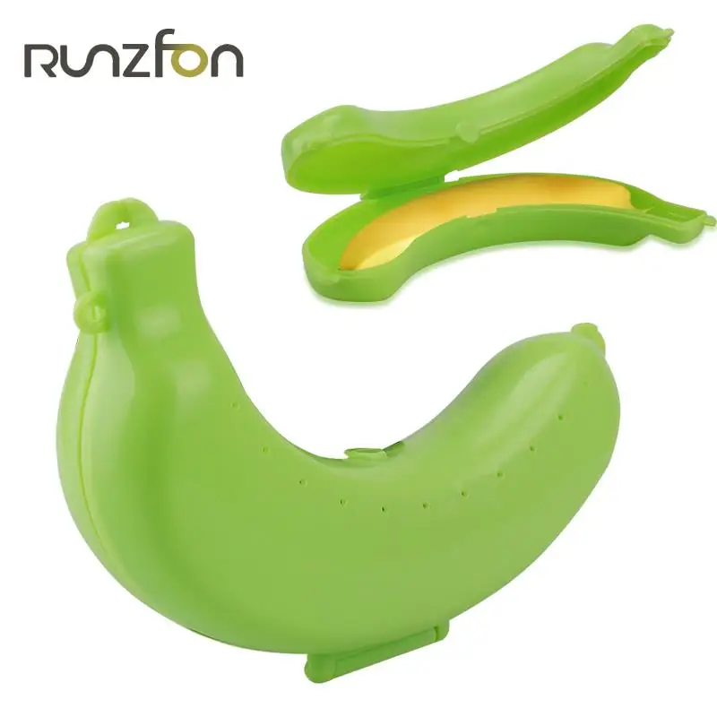 1Pcs Useful Green Banana Protector Case Container Travel Outdoor Lunch