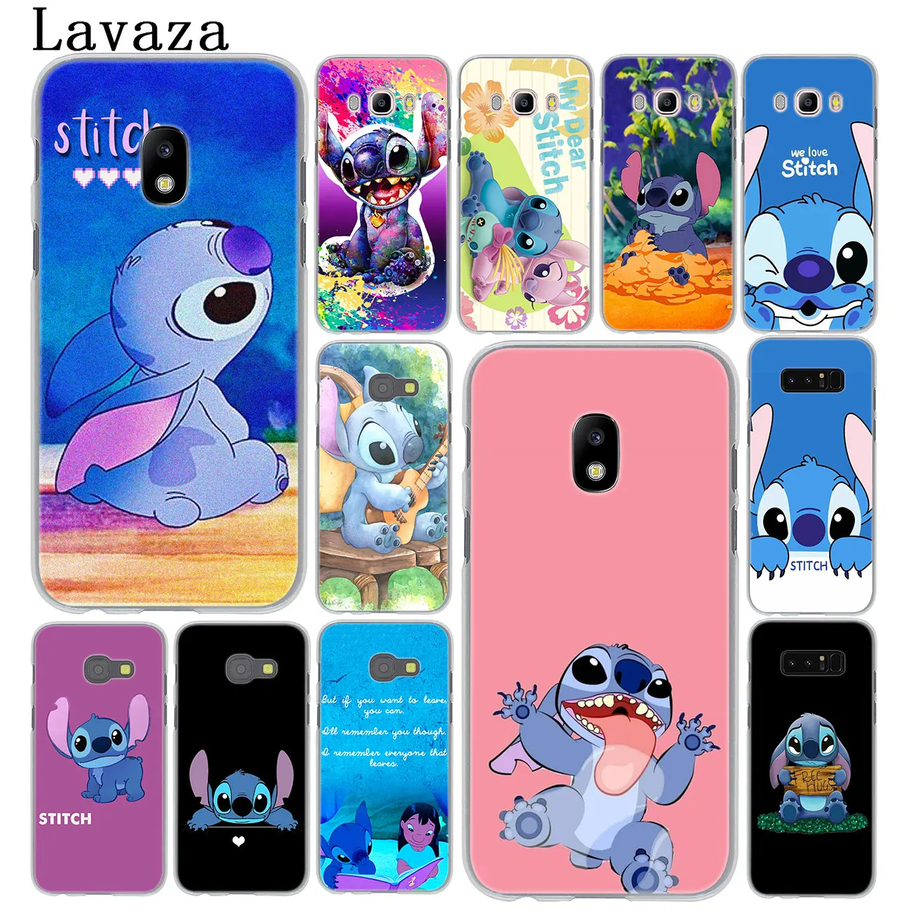 

Lavaza Cute Cartoon Lilo & Stitch Phone Case for Samsung Galaxy J6 J3 J2 J1 J5 2015 2016 J7 Prime J5 2017 EU US Version