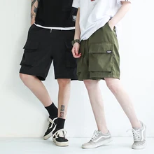 Мужские шорты, модные пляжные шорты-шаровары, мужские повседневные шорты, военные Короткие штаны в стиле хип-хоп, мужские Бермуды, брюки-карго, 3XL