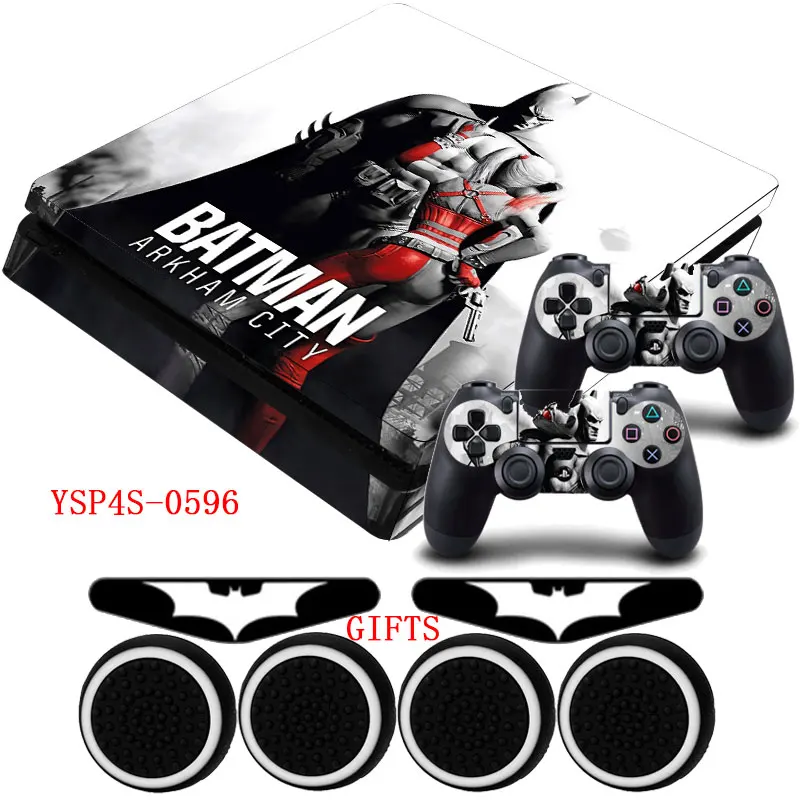 Batman Arkham Knight винил PS4 тонкий кожи против скольжения защитный чехол Стикеры +