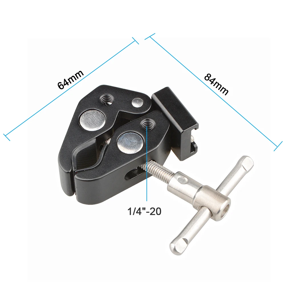CAMVATE Super Clamp With Thread Hole Hot Shoe Mount _3