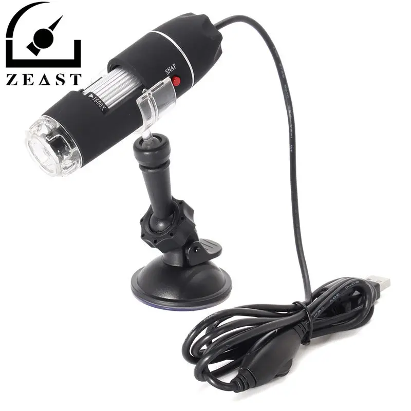 

1600x 8LED Zoom USB Digital Microscope Electronic Lens Light Biology Biological Magnifier Endoscope Camera Video New Arrival