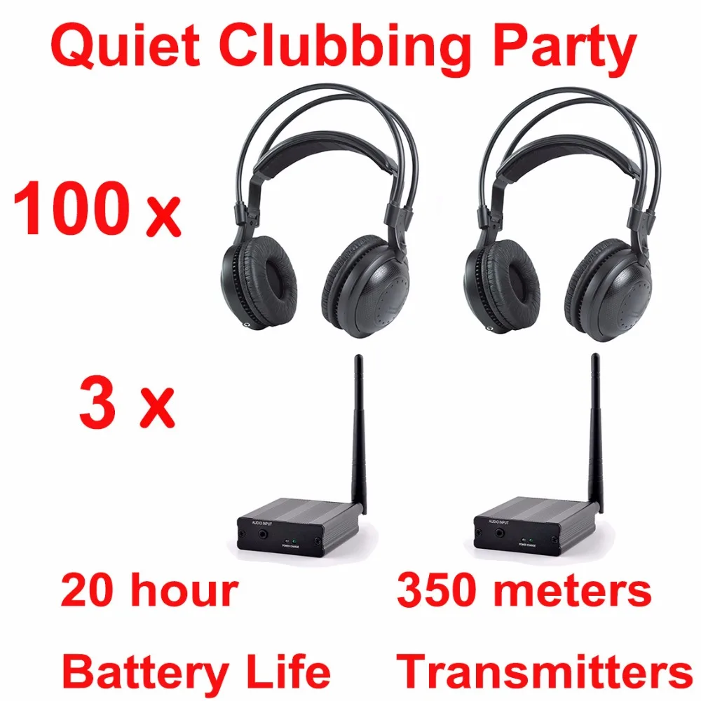 Профессиональные беспроводные наушники Silent Disco compete system тихий комплект клубных