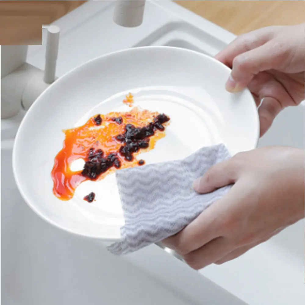 Одноразовое полотенце для мытья посуды кухонное не Пятнистое с маслом полотенце для очистки воды ткань для мытья посуды 100 чистая ткань