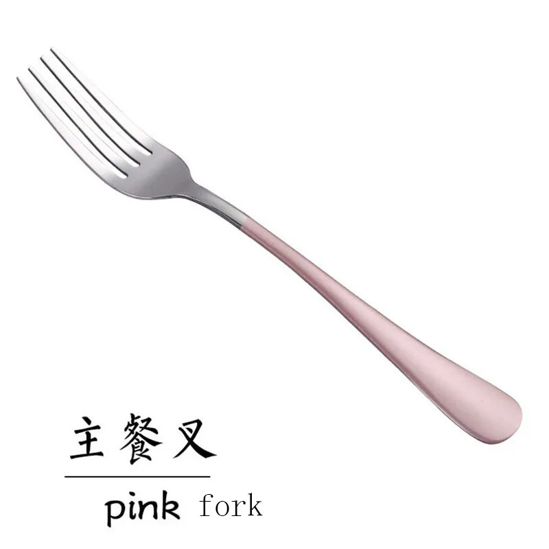 Посуда из нержавеющей стали, нож для стейка и вилка, набор столовых приборов из лака, который испечь бифштекс розовый