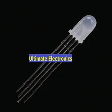 100 шт 5 мм круглый туман RGB Красный Синий Зеленый четыре фута полный цвет общий катод/анод F5 светодиодный туман dissfused круглый верх