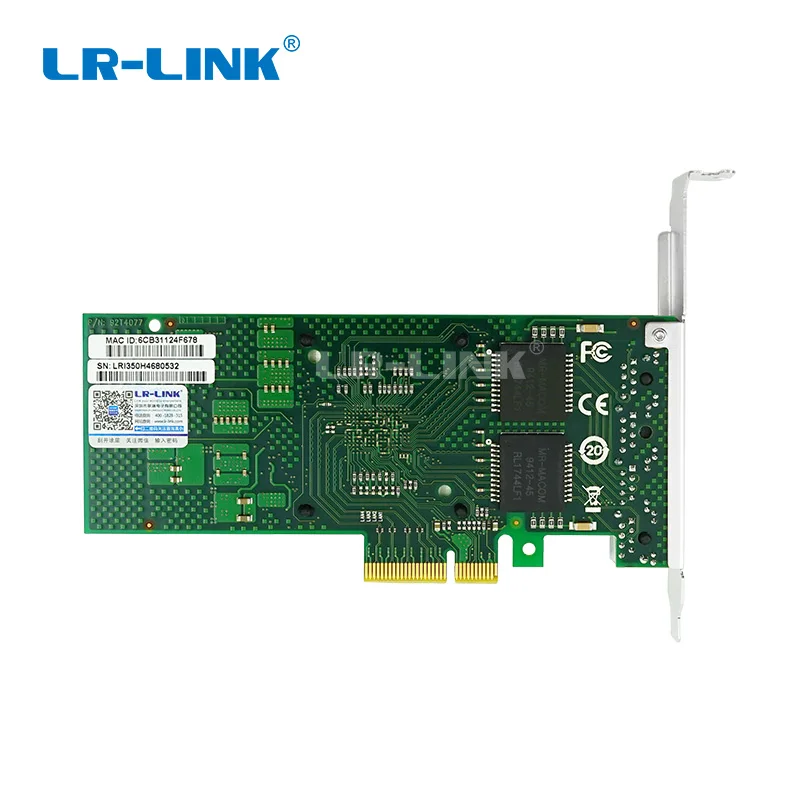 LR-LINK 9714HT гигабитная Ethernet карта четырехпортовый RJ45 PCI-Express серверный адаптер сетевой контроллер Совместимость с Intel I350-T4