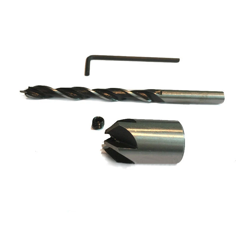 7pcs HSS 5 Flute Countersink Drills Bit Reamer Set Woodworking Chamfer 3-10mm