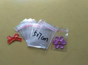 

10000pcs 5*7cm Clear Transparent Self Adhesive Resealable Opp Poly Cellophane Food Candy Jewelry Gift Bags Packing Plastic Bag