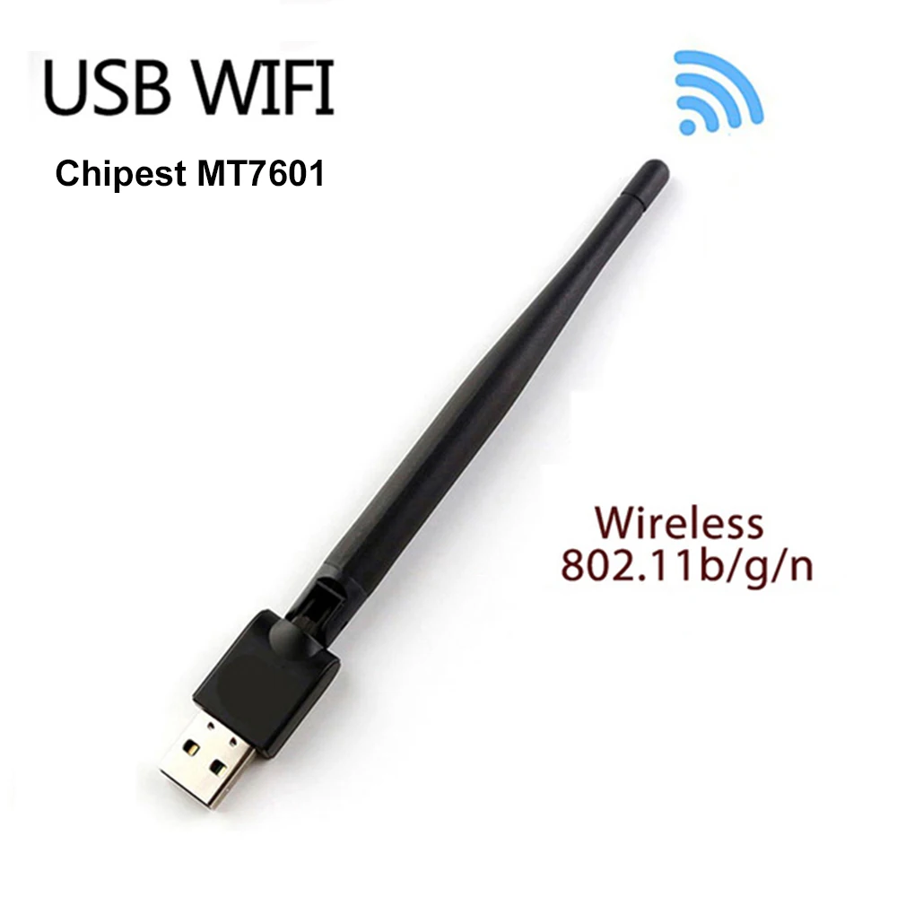 

satellite antenna Wireless USB WIFI Adapter 150Mbps MT7601 Chipset Receiver 802.11n/g/b Rotatable Antenna For v7s hd , v8 super