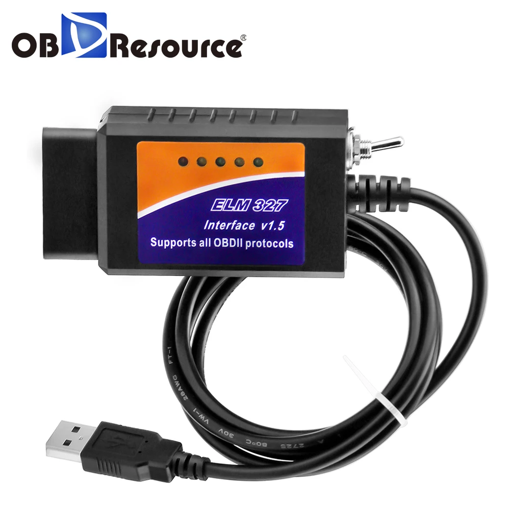 

ELM 327 V1.5 USB ELM327 with Switch for Ford Forscan ELMconfig Code Reader Scanner PIC18F25K80 Car Diagnostic Tool for vag Volvo