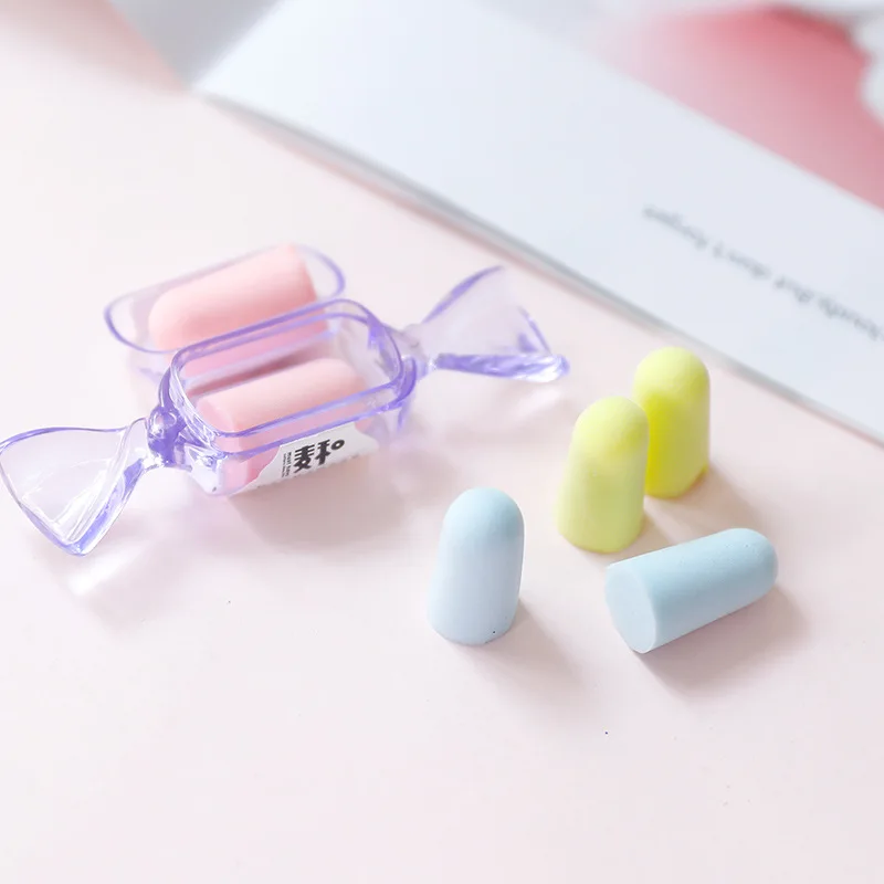 

2pcs/Set Korea Creative Candy Shell Soundproof Earplugs Foam Anti Noise Ear Men Women Sleep Learning Workplace Professional Mute