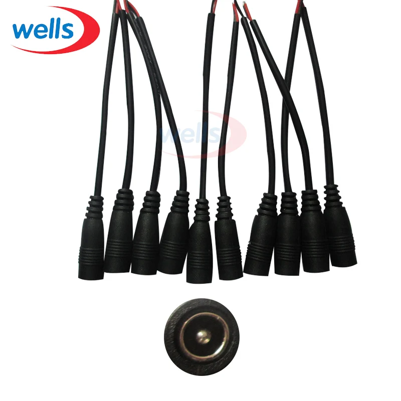 5/10pcs 5.5x2.1 Plug DC male or Female  Cable Wire Connector For 3528  5050 LED Strip Light image_1