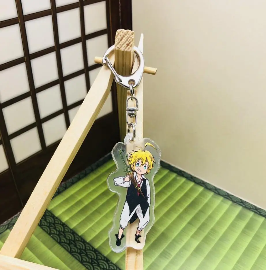 The Seven Deadly Sins аниме брелок Meliodas Elizabeth Liones Hawk Diane Merlin акриловый ремешок/амулеты/брелок D322 - Цвет: 5