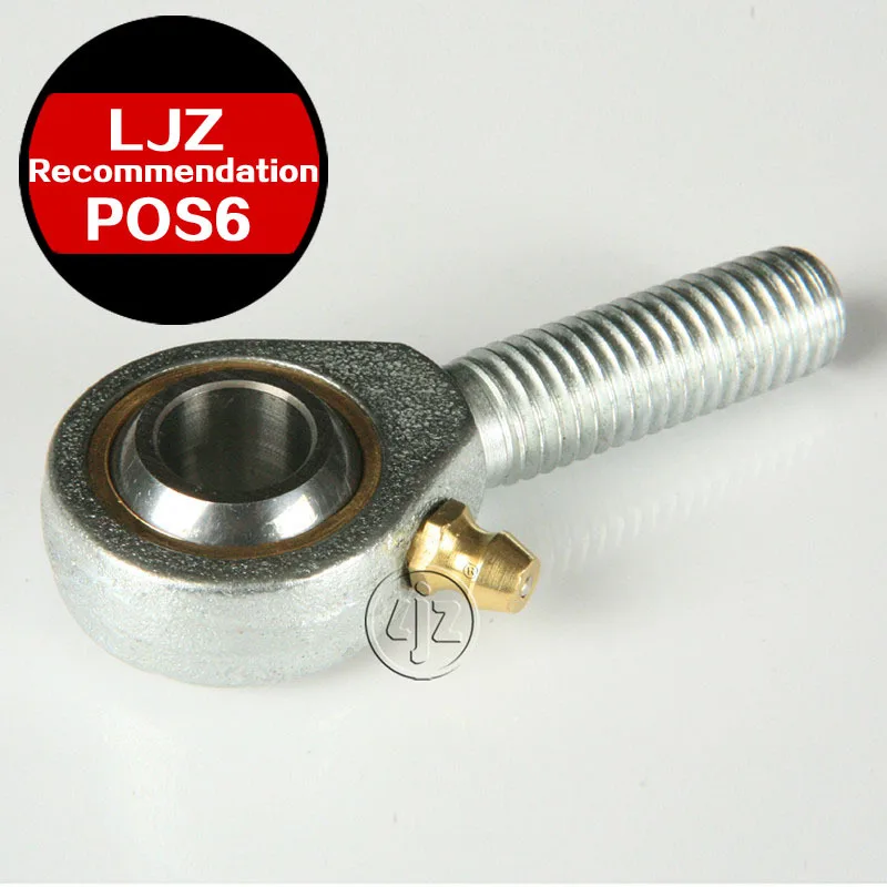 Lubricant type Rod ends Bearings M6*1 Right and Left hand thread 6mm bore 1 Pieces/lot