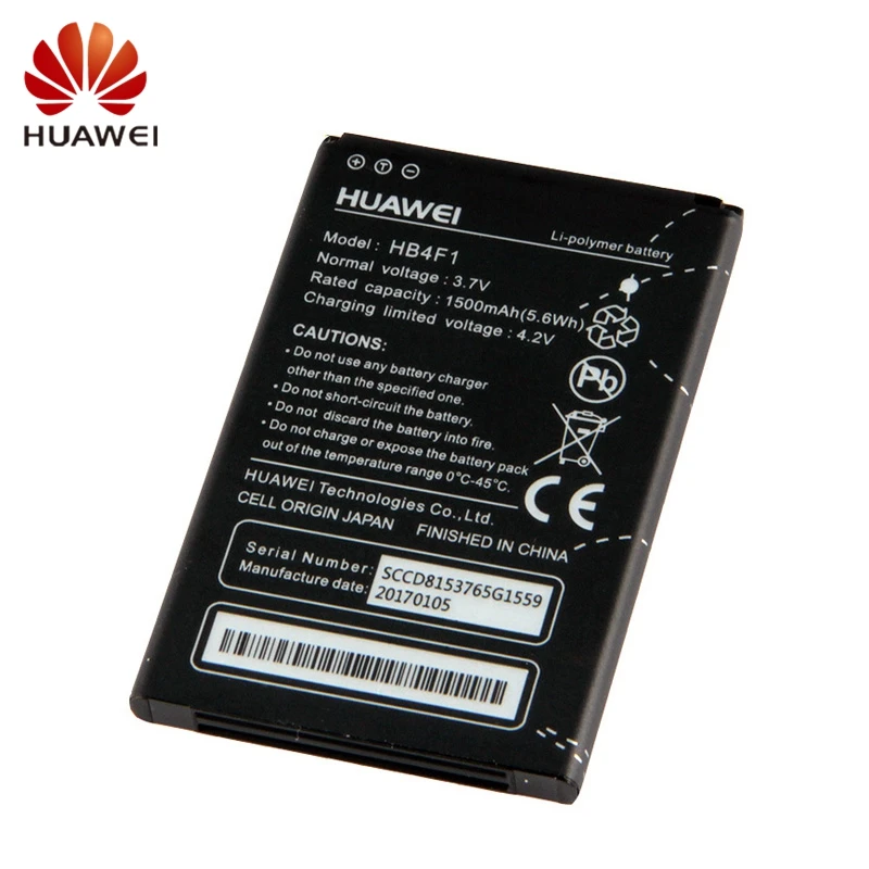 

HUAWEI HB4F1 Genuine Battery For Huawei E5 C8600 E585 Ascend M860 X5 C8800 U8800 U8220 U8230 E5830 E5838 1500mAh