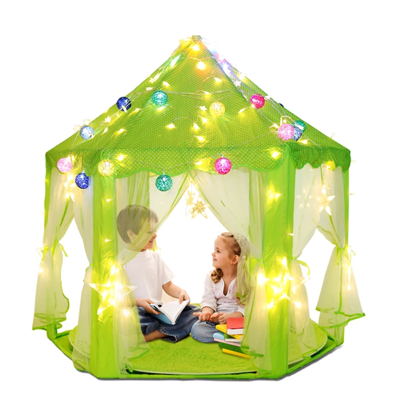 

Portable Children's Tent Toy Ball Pool Princess Girl's Castle Play House Kids Small House Folding Playtent Baby Beach Ten
