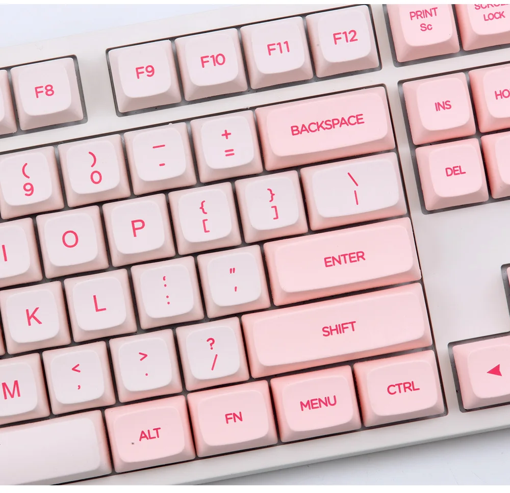 XDA Valentine Dye-sub keycap PBT Материал для пользовательской механической клавиатуры подходит 96/104/108/Minila Раскладка