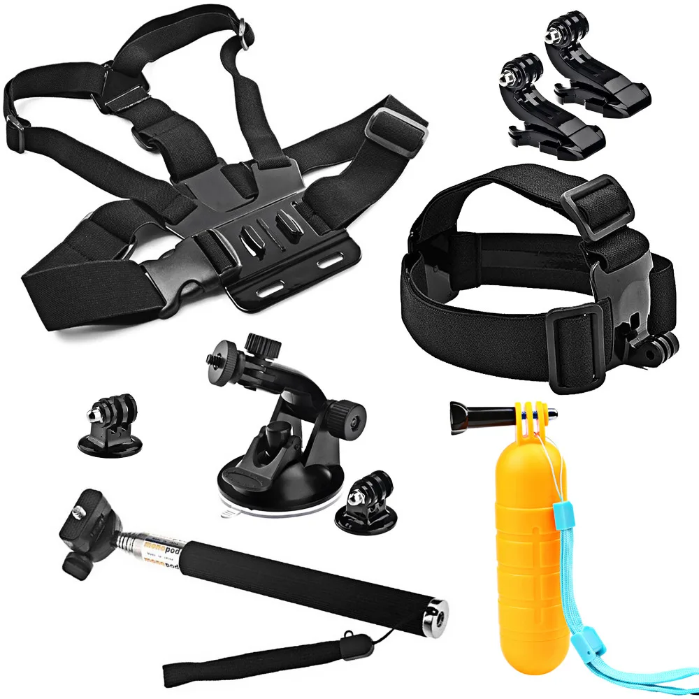 

SHOOT Action Camera Accessory Set for GoPro Hero 6 5 4 3 Xiaomi Yi 4K Eken Head Chest Strap for SOOCOO C30 H9 SJCAM SJ4000 m20