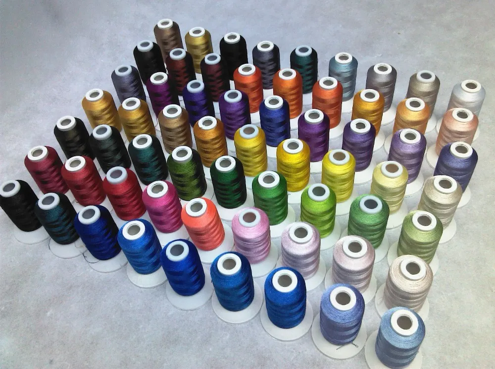 New brothreads 63 Colors 100% Polyester Machine Embroidery Thread