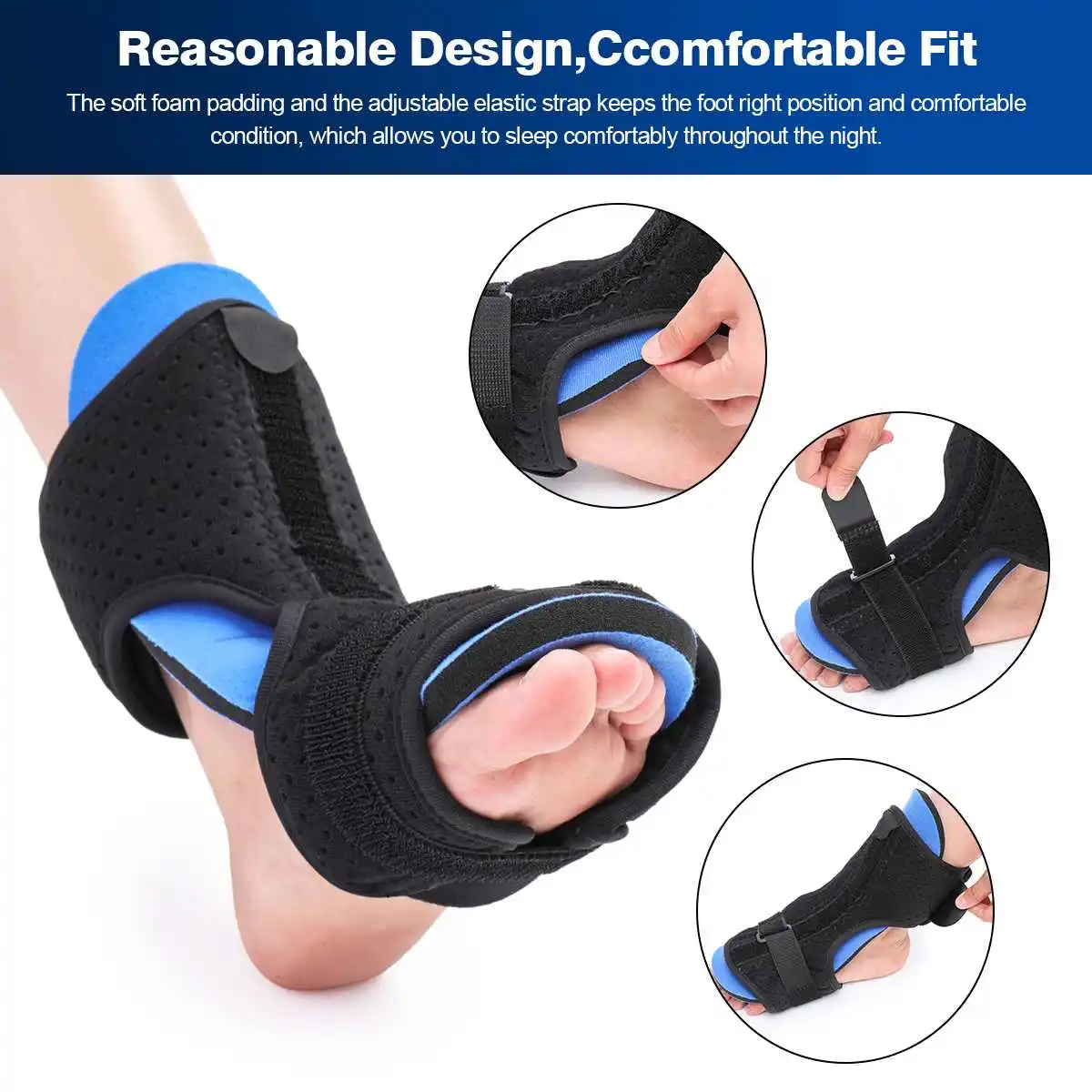 1Pcs Ankle Support Brace+ Tension Band Free Adjustment Elasticity Sport Protection Foot Bandage for Women Men Arthritis Protect