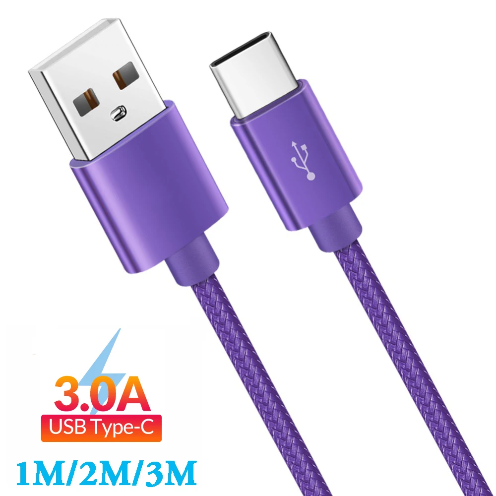 Кабель usb type C для быстрой зарядки USB C кабель type-C для передачи данных высокого качества для мобильного телефона 3 а зарядное устройство для samsung S9 S8 Xiaomi mi6 huawei