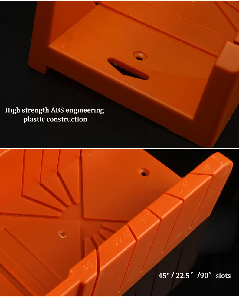 Пластиковая Торцовочная коробка с задней пилой деревообрабатывающие зажимные вырезы пазы 45 или 90 градусов угол шкафа ручные инструменты