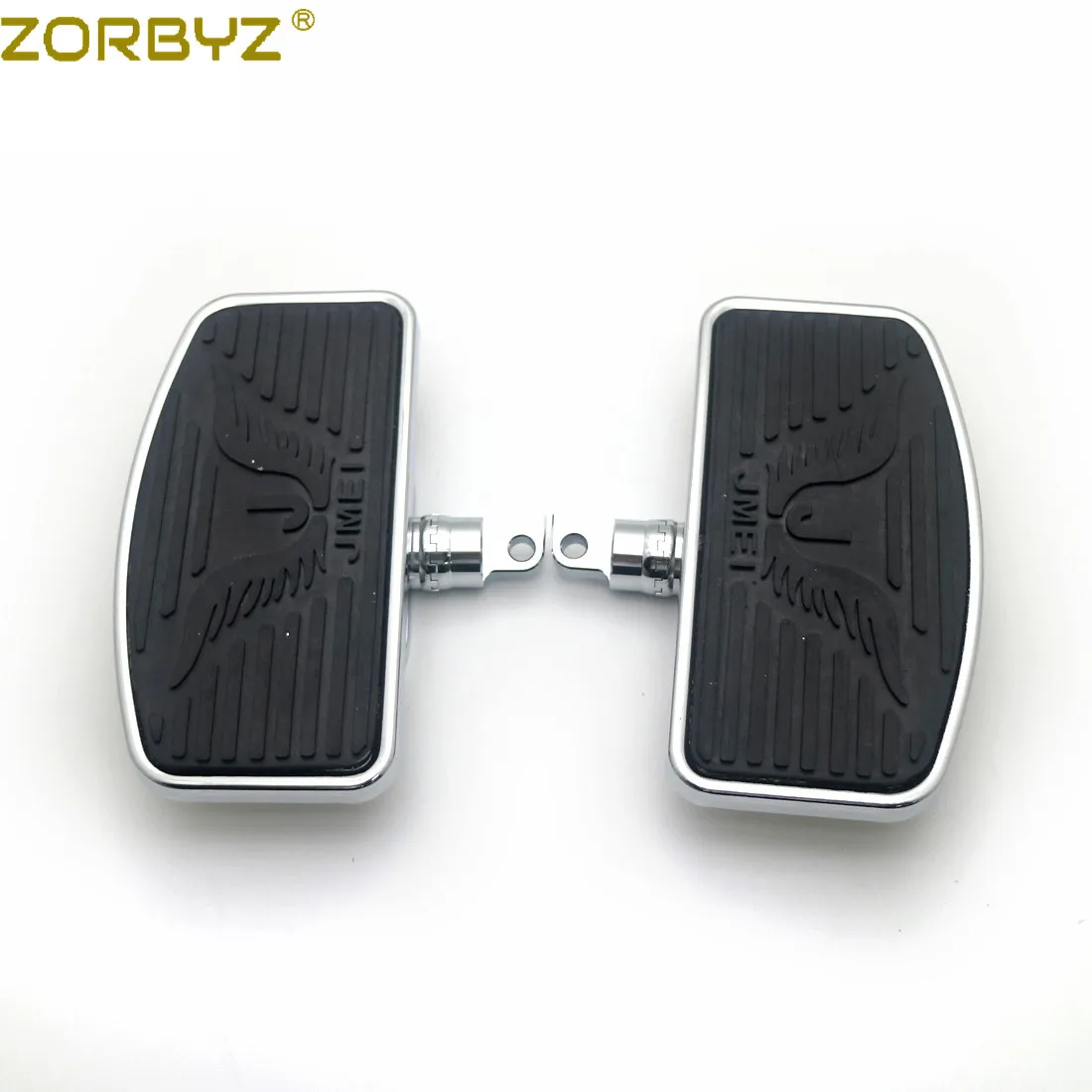 

ZORBYZ Motorcycle Adjustable Rear Passenger Floorboard Footboards Footrest For Harley Sportster 883 1200 Dyna