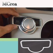 Mcrea Авто Стайлинг мультимедиа декоративные круглые крышки отделка наклейки автомобильные аксессуары для Mercedes Benz E class W212 2010-2013