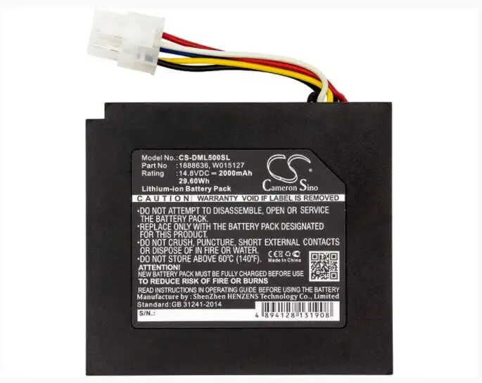 Cameron Sino 2000mAh аккумулятор для DYMO LabelManager 500TS PnP беспроводной мобильный телефон XTL 500