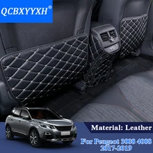 Полиуретановая защитная накладка для салона автомобиля с боковым краем для peugeot 3008 5008, автомобильные наклейки, антиударный коврик для автомобиля